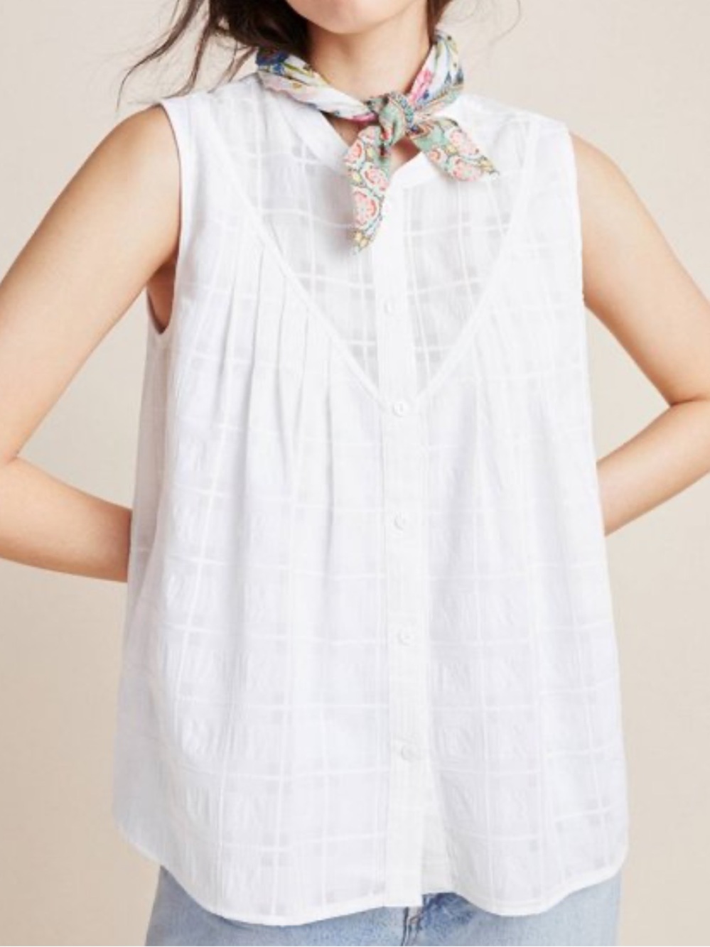 Anthropologie Current Air Sleeveless Blouse